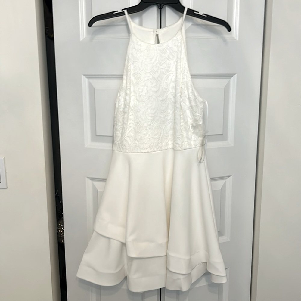 Beautiful Size 11/12 B Darlin white dress